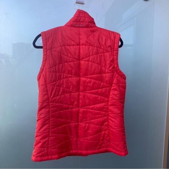 COLUMBIA Sz L Omni Heat and Omni Shield Zipper Garage Closure Pockets Vest - Picture 9 of 12